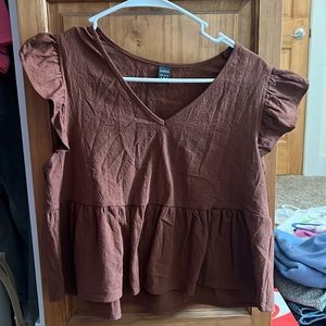 Brown, Size small, never worn